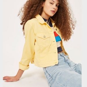 Super Cute MOTO Yellow denim jacket